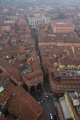 Fototapeta premium Aerial view of Bologna's roof skyline
