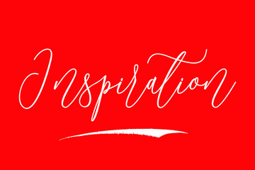  Inspiration Cursive Typography White Color Text On Red Background