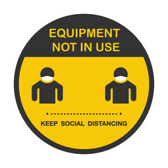 Circle symbol with the message 