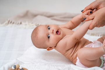 Gymnastics for the baby. Massage and exercises for rapid development.