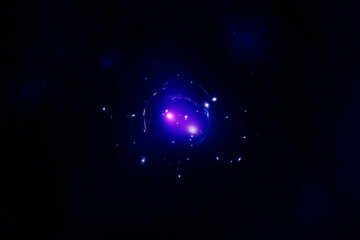 Beautiful blue galaxy in deep space. Elements of this image furnished by NASA