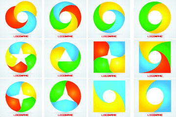 Infographics Template. Abstract Circle Vector Background. Concept for Business, Diagram, Graph, Presentation, Chart, Technology Processes.