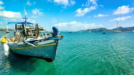 Obraz premium boat in the bay