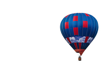 Hot air balloon isolated on white background