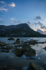 Fototapeta na wymiar Beautiful landscape of Lake Cuber in Mallorca, Spain 