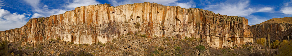 Fototapeta premium Panorama of Ihlara Valley in Aksaray Province, Central Anatolia, Turkey. 