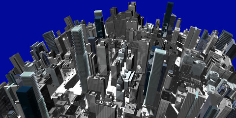 CGの高層ビル © Paylessimages