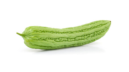 Bitter melon , Bitter gourd isolated on white background with clipping path