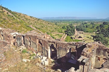 spooky ruins of Bhangarh Fort ,Alwar , Rajasthan ,most Haunted Place in India