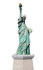 Fototapeta premium statue of liberty isolated