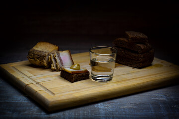 still life with glass of beer