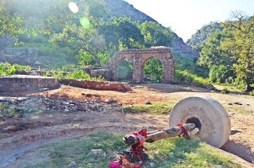 spooky ruins of Bhangarh Fort ,Alwar , Rajasthan ,most Haunted Place in India