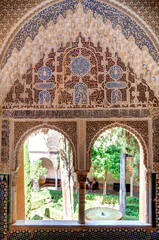 Alhambra Palace detail, Granada, Spain