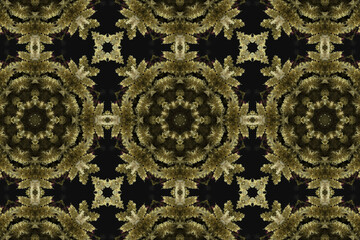 abstract colorful seamless pattern with floral motifs from flowers and leaves