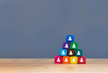 Fototapeta premium Business team building , Human Resource Management and Recruitment concept