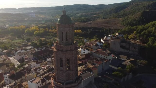 spanish village of Jerica, Valencia(Spain). medieval tower
