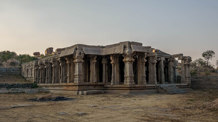 Fototapeta premium abandoned Achaturaya temple in Hampi