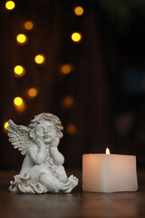 angel with candle