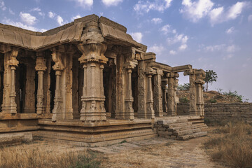 Fototapeta na wymiar abandoned Achaturaya temple in Hampi