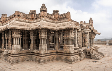 The Vittala Temple is located in Hampi and is considered the most magnificent and beautiful structure of the Vijayanagar Empire.