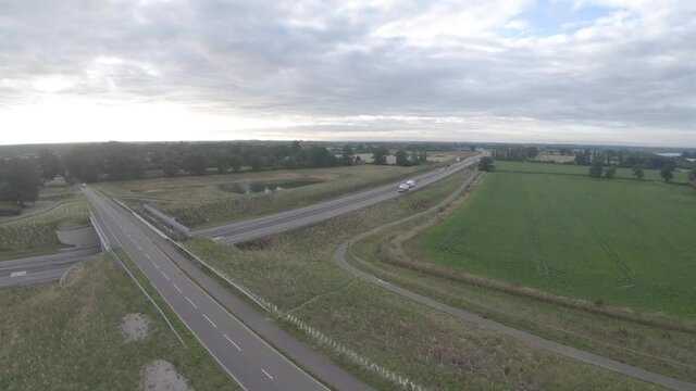 Aerial Drone footage of the NDR. The new northern distributor road around Norwich, Norfolk.
5