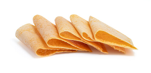 Thai Crispy Pancake, made from flour sugar and sesame name thong pub or thong muan.