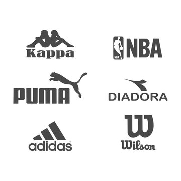 Wilson. Top logos of popular sportswear brands: kappa, jordan, adidas,  diadora, puma. Editorial vector illustration. Vinnitsa, Ukraine - October  28, 2020 Stock Vector | Adobe Stock