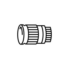 Camera lens icon vector illustration
