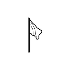 Flag icon flat vector illustration