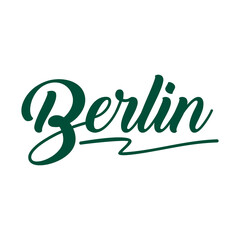 BERLIN. Vector word of calligrapic