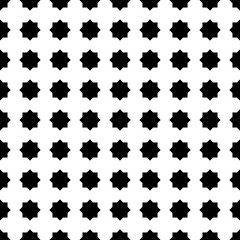 Seamless surface pattern design with Moroccan stars tiles ornament. Oriental traditional ornamentation with repeated geometric shapes. Ancient mosaic wallpaper. Grid motif. Digital paper. Vector art.