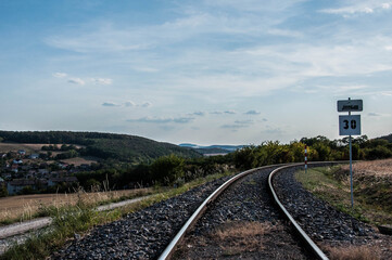 Obraz premium Czech nature. Fields, meadows in autumn. Black and white photo