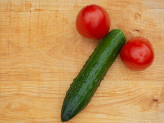 cucumber and two tomatoes. potency. medicine for manhood