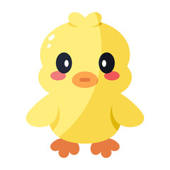 Isolated duckling icon. Nativity icon - Vector illustration