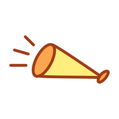 Isolated trumpet icon. Nativity icon - Vector illustration