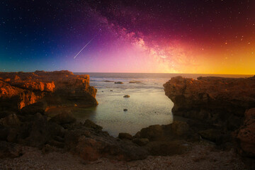 A beautiful rocky beach in Australia