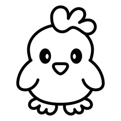Isolated hen icon. Nativity icon - Vector illustration