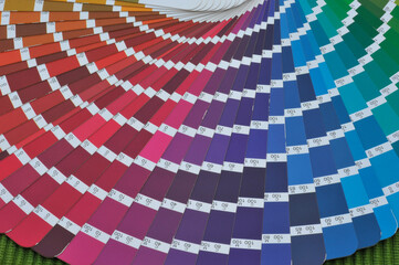 catálogo de muestras de color