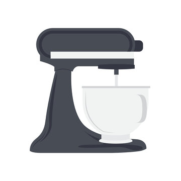 Stand Food Mixer, Kitchen Mixer, Making Mixer, Electric Mixer Icon, Kitchen  Gadget, Vector Illustration Background