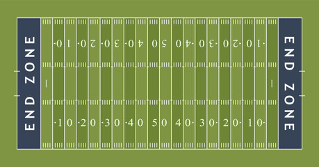 Vektor American Football Spielfeld Übersichtsplan © fotomowo