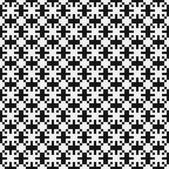 Fototapeta premium Abstract Cross Pattern Dots Logo generative computational art illustration