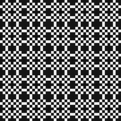 Fototapeta premium Abstract Cross Pattern Dots Logo generative computational art illustration