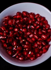 Pomegranate seeds close-up
