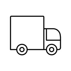 truck, delivery, vehicle, transport icon vector illustration
