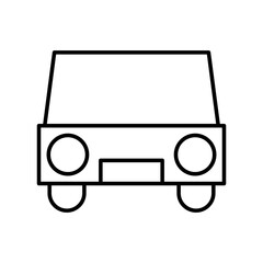 car, automobile, vehicle, transport icon vector illustration