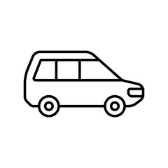 car, van, vehicle, transport icon vector illustration