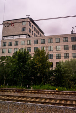 Den Haag, 22 June 2018: The The Netherlands Organisation for Scientific Research (NWO) building viewed from Laan van NOI railway station