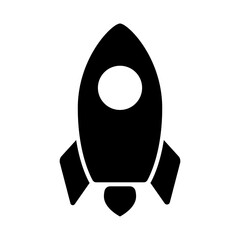 rocket, space ship, vehicle, transport icon vector illustration