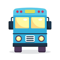 bus, vehicle, transport flat icon vector illustration