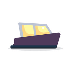 ship, cruise, vehicle, transport flat icon vector illustration